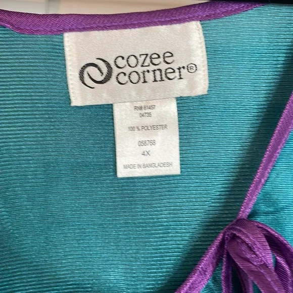 NWOT Cozee Corner lightweight night gown 4X - Picture 3 of 4